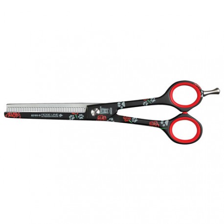 Straight scissors Black Roseline