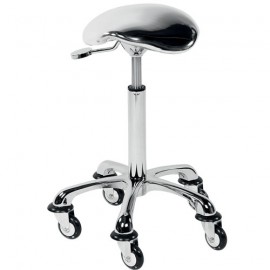 Eccentric saddle stool
