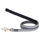 Red dingo cat leash and harness Grey whith white stars