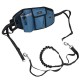 Blue Jogging Belt and lead