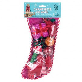 CAT CHRISTMAS SOCKS- 9 TOYS SET