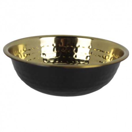 BOWL BLACK / GOLDEN HAMMERED