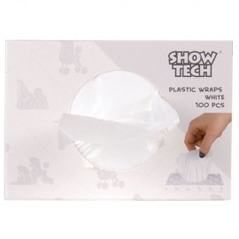 plastic wraps white - 100 pcs