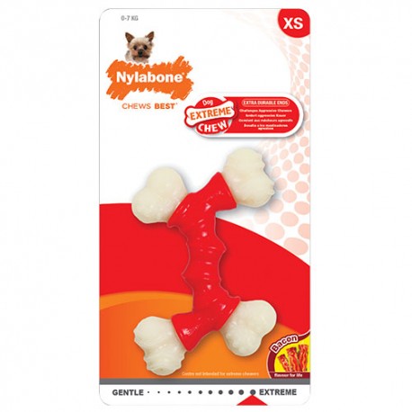 Nylabone Double Bone : Bacon