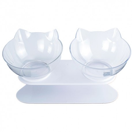 Cat anti slip double bowl