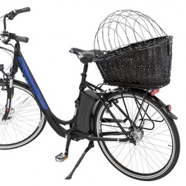 Bike Basket + Luggage rack wicker metal