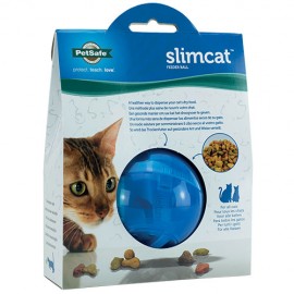 SlimCat Food Dispensing Cat Toy Blue