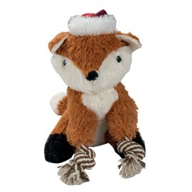 Christmas Fox Plush With Rope 22 cm