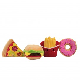 "FAST FOOD" PLUSH TOYS SET - 4PCS