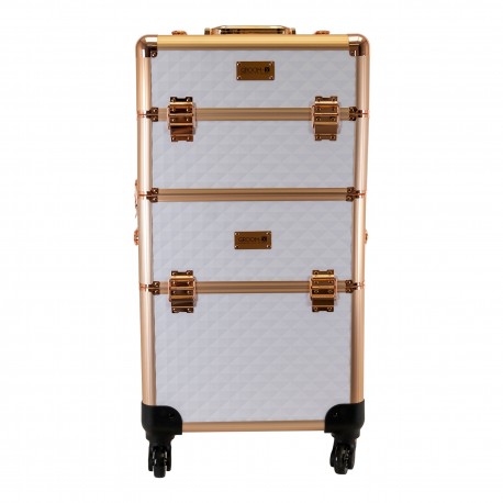 GROOM-X 2 IN 1 GROOMING CASE WHITE DIAMOND PATTERN