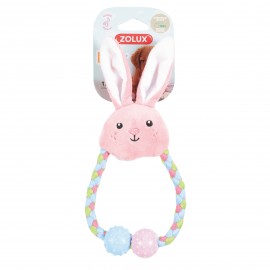 TOY PLUSH PUPPY TINY ROPE 22CM