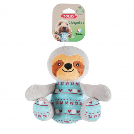 CHIQUITOS SLOTH PLUSH TOY SITTING 19CM