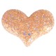 SHOW TECH GLITTER HEART BOWS 5PCS - 5,5CM WITH ELASTIC