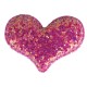 SHOW TECH GLITTER HEART BOWS 5PCS - 5,5CM WITH ELASTIC