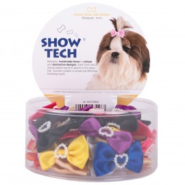 SHOW TECH CANDY BOW 50PCS - 4CM WITH ELASTIC
