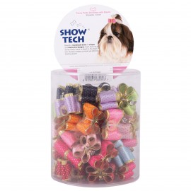 SHOW TECH FANCY POLKA DOT  KNOTS WITH ELASTIC 50 PCS