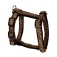 Doogy "Savane" nylon harness - Brown Zebra