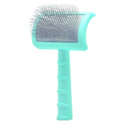 BLUE LONG DENSE HAIR GROOMING BRUSH
