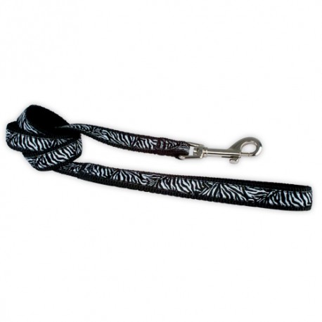 Doogy Savane nylon lead - White Zebra