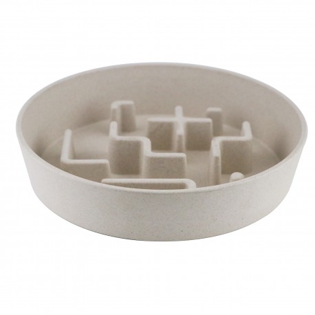 SLOW FEED BOWL MADE FROM RECYCLED MATERIAL