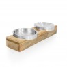 WOODEN PET BOWLS
