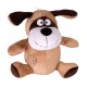 Loofah cuddly dog toy